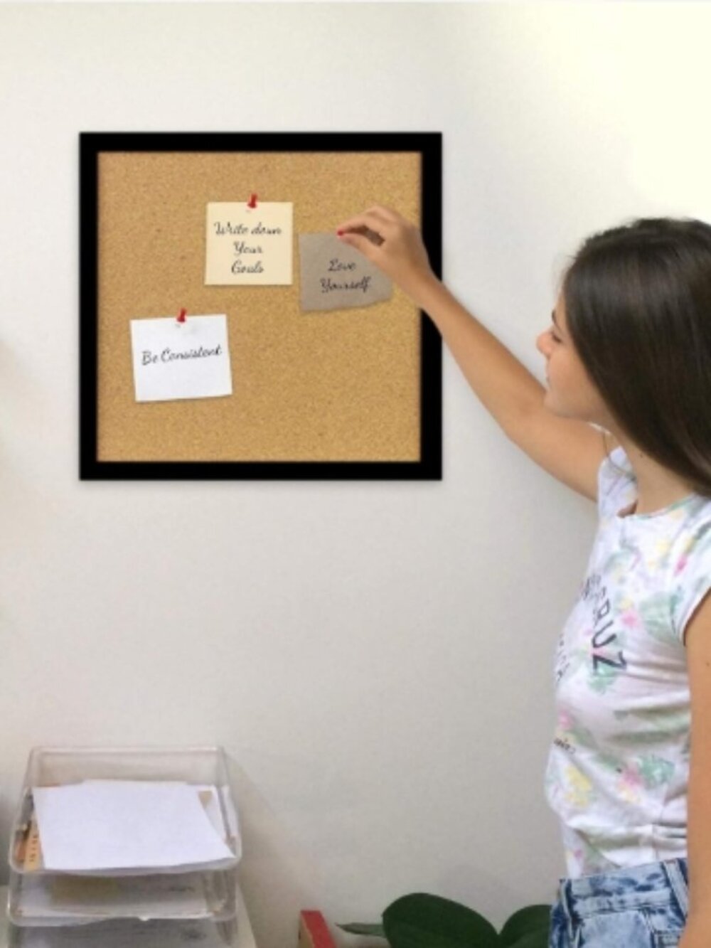 Cork Bulletin Board 12"X 12" Square Wall Tile